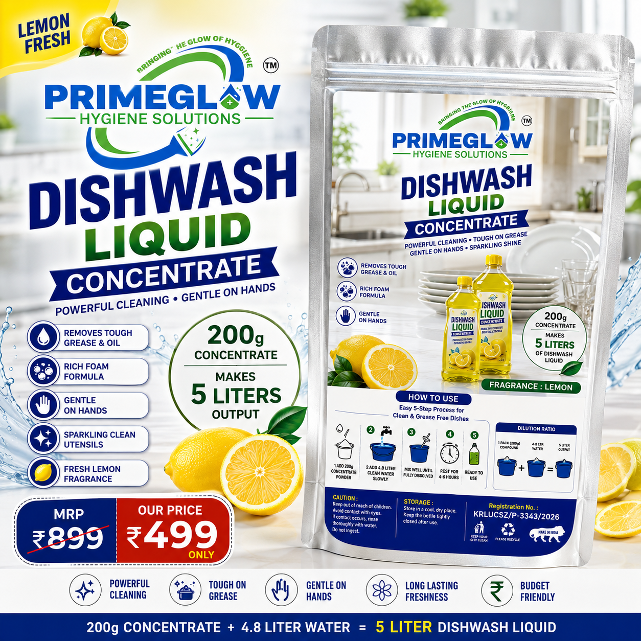 dish wash concentrate